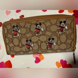 Disney Mickey Mouse Brown Wallet